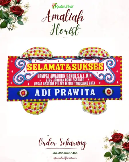 Papan Bunga Ucapan Selamat Suwela